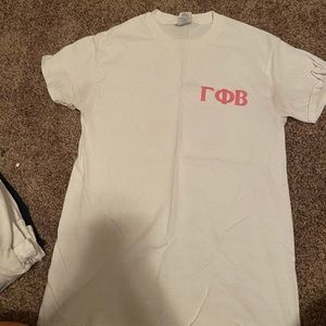 GAMMA PHI BETA LETTERS AND CREST TEE
